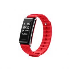 Huawei Color Band A2 Red (AW61). Czerwone, cyfrowe krokomierze Huawei, bez wzorów, na fitness i siłownię. Za 99.00 zł.