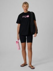 Legginsy kolarki dzianinowe damskie 4F 4FRSS26TSTIF037. Czarne legginsy damskie 4F, bez wzorów, z dzianiny. Za 79.99 zł.