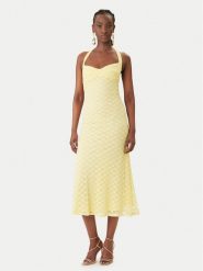 Bardot Sukienka koktajlowa Mariko 60397DB Żółty Regular Fit. Żółte sukienki damskie Bardot, bez wzorów, wizytowe, bez kołnierzyka, bez ramiączek. Za 549.99 zł.