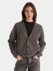 G-Star Raw Kardigan Cable D27729-D770 Szary Relaxed Fit. Szare kardigany damskie G-Star Raw, m, bez wzorów, z wełny, retro, bez kołnierzyka. Za 579.99 zł.