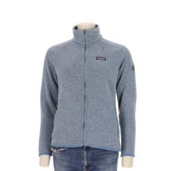 Second life - Kurtka polarowa damska Better Sweater Patagonia - Jak nowy. Niebieskie kurtki sportowe damskie Patagonia, l, bez wzorów, z materiału, bez ramiączek, bez kaptura, trekkingowe. Za 255.56 zł.
