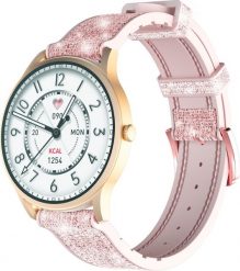 Smartwatch Kieslect Lora Różowy (KIESLECT-LORA-G). Czerwone zegarki smartwatch KIESLECT, bez wzorów. Za 229.80 zł.