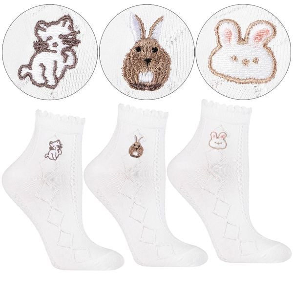 Białe Damskie Skarpetki Moraj 3 Pary. Białe skarpetki damskie Moraj, bez wzorów, z bawełny. Za 29.99 zł.