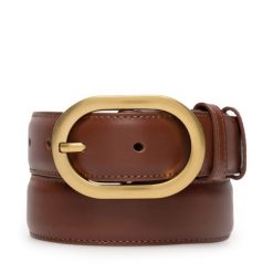 Pasek Damski GINO ROSSI. Brązowe paski damskie Gino Rossi, bez wzorów. Za 99.99 zł.