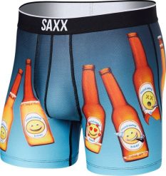 SAXX Bokserki męskie sportowe SAXX VOLT Boxer Brief piwo niebieskie S. Niebieskie bokserki męskie Saxx, bez wzorów. Za 110.49 zł.