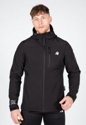 Foster Softshell Kurtka - Czarny. Czarne kurtki męskie GORILLA WEAR, s, bez wzorów, z elastanu, bez kaptura. Za 356.00 zł.
