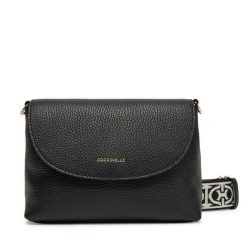 Torebka Coccinelle. Czarne listonoszki damskie Coccinelle, bez wzorów, bez dodatków. Za 899.99 zł.