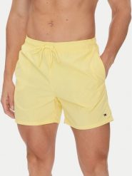 Tommy Hilfiger Szorty kąpielowe UM0UM03477 Żółty Regular Fit. Żółte kąpielówki męskie Tommy Hilfiger, m, bez wzorów, z syntetyku. Za 169.99 zł.