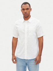 Pepe Jeans Koszula Amaro PM308847 Biały Regular Fit. Białe koszule męskie Pepe Jeans, m, bez wzorów, z bawełny, bez kołnierzyka, bez ramiączek. Za 179.99 zł.