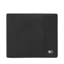 Portfel Tommy Hilfiger. Czarne portfele męskie Tommy Hilfiger, bez wzorów. Za 329.99 zł.