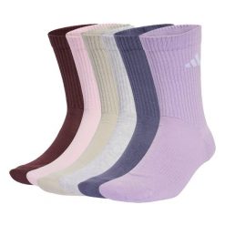 Skarpety Cushioned Crew 6 Pairs. Czerwone skarpetki damskie Adidas, bez wzorów. W wyprzedaży za 64.97 zł.
