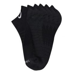 Skarpety Unisex Dla Dorosłych Everyday Max Cushion NoShow (zestaw 3 Sztuk). Czarne skarpetki damskie Nike, bez wzorów. Za 96.99 zł.