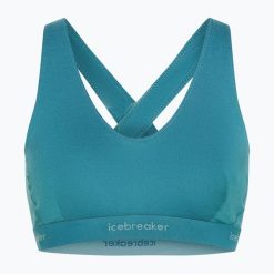 Biustonosz termoaktywny icebreaker Merino 125 Cool-Lite Sprite Racerback. Niebieskie bielizna sportowa damska Icebreaker, xs, bez wzorów. Za 169.99 zł.