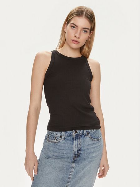 Levi's® Top Dreamy A7326-0000 Czarny Slim Fit. Czarne topy damskie m, bez wzorów, bez kołnierzyka, bez ramiączek. Za 79.99 zł.