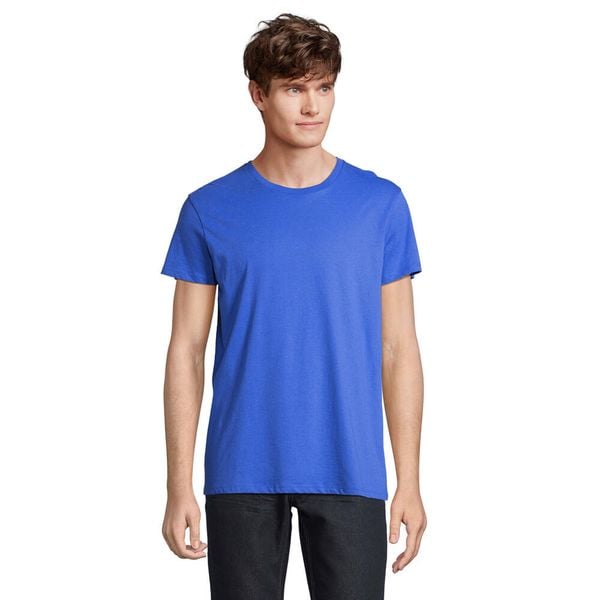 Koszulka Unisex Dla Dorosłych Re Crusader Z Recyklingu. Niebieskie bluzki damskie SOL'S, s, bez wzorów, sportowe, bez kołnierzyka, bez ramiączek. Za 36.99 zł.