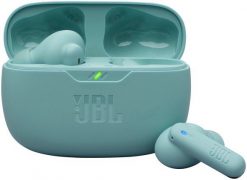 Słuchawki JBL Wave Beam 2 Blue (JBLWBEAM2BLU). Niebieskie słuchawki douszne JBL. Za 235.99 zł.