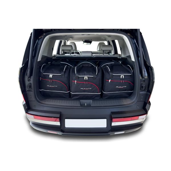 Torby Do Bagażnika Hyundai Santa Fe Hev 2023+ 6Szt Kjust. Czarne torby podróżne damskie KJUST, bez wzorów. Za 1,831.00 zł.