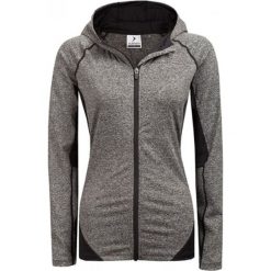 Bluza treningowa w kolorze szarym. Szare bluzy damskie Outhorn, s, bez wzorów, bez ramiączek, bez kaptura. W wyprzedaży za 74.95 zł.