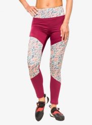 Legginsy wspinaczkowe damskie Ocun Rhea Leggings. Czerwone legginsy damskie Ocun, bez wzorów, z elastanu. Za 126.49 zł.