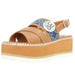 Sandały LIU-JO ABA 20 SANDAL Brązowy. Brązowe sandały damskie Liu Jo, bez wzorów, ze skóry, bez obcasa, bez zapięcia. Za 479.99 zł.