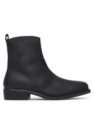 Tommy Hilfiger Botki Hilfiger Dressy Lth Biker Boot FM0FM06077 Czarny. Czarne botki męskie Tommy Hilfiger, bez wzorów, ze skóry, bez obcasa, bez zapięcia. Za 949.99 zł.