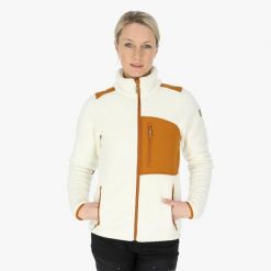 Bluza polarowa turystyka damska Swedemount Nordkap Pile Jacket wodoodporna. Białe bluzy damskie SWEDEMOUNT, na zimę, bez wzorów, z polaru, sportowe, bez ramiączek, bez kaptura. Za 371.00 zł.