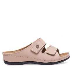 Klapki Inblu. Brązowe klapki damskie Inblu, bez wzorów, bez obcasa, bez zapięcia. Za 119.99 zł.