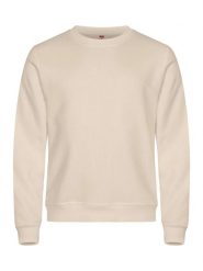 Clique Basic Roundneck bluza unisex z okrągłym dekoltem, materiał antymechacący. Zielone bluzy damskie CLIQUE, l, bez wzorów, z bawełny, bez ramiączek, bez kaptura. Za 155.70 zł.
