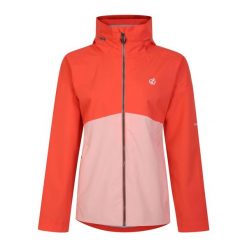 Kurtka Wodoodporna Damska Blok Kolorystyczny Trail. Brązowe kurtki sportowe damskie Dare 2B, l, bez wzorów, z materiału, bez ramiączek, z kapturem, trekkingowe. Za 151.99 zł.