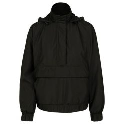 Parka dla kobiet Urban Classic panel. Czarne parki damskie Urban Classics, na zimę, bez wzorów, bez kaptura. W wyprzedaży za 178.50 zł.