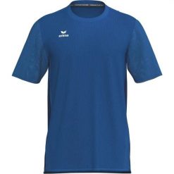 T-shirt Erima T&f Wings Function w kolorze niebieskim. Niebieskie t-shirty damskie Erima, bez wzorów, ze skóry, sportowe, bez kołnierzyka, bez ramiączek. Za 216.50 zł.