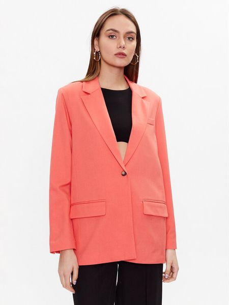 Moss Copenhagen Marynarka Fanilla 17263 Różowy Regular Fit. Czerwone marynarki i żakiety damskie Moss Copenhagen, bez wzorów, z syntetyku, bez kołnierzyka, bez ramiączek. Za 229.99 zł.