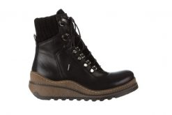 Trzewiki Bayla 161 050 0401 9 01 28 Black 161168, Czarny, Skóra naturalna - 36. Czarne obuwie sportowe damskie Bayla, bez wzorów, ze skóry, bez zapięcia. W wyprzedaży za 224.10 zł.