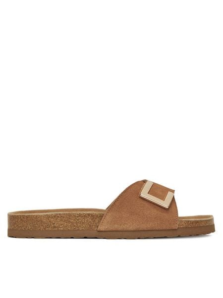 Lasocki Klapki CEO-HYSC0122056-1 Brązowy. Brązowe klapki damskie Lasocki, bez wzorów, ze skóry, bez obcasa, bez zapięcia. Za 119.99 zł.