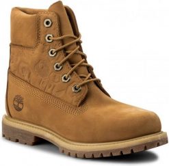 Buty trekkingowe damskie Timberland 6 In Premium jasnobrązowe r. 37. Brązowe obuwie trekkingowe damskie Timberland, bez zapięcia. Za 659.46 zł.
