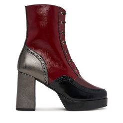 Botki Fly London. Botki damskie Fly London, bez wzorów, bez obcasa, na słupku, bez zapięcia. Za 1,109.00 zł.