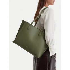 Torebka GINO ROSSI. Zielone shopperki damskie Gino Rossi, bez wzorów, bez dodatków. Za 299.99 zł.