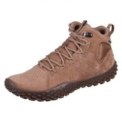 Buty trekkingowe męskie Merrell Wrapt Mid. Brązowe trekkingi męskie Merrell, z materiału, bez zapięcia. Za 775.00 zł.
