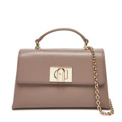 Torebka Furla. Brązowe torebki wizytowe damskie Furla, bez wzorów, bez dodatków. Za 919.99 zł.