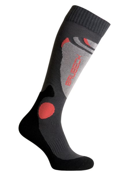 Skarpety unisex Brubeck Biker's Rideout. Czerwone skarpetki damskie Brubeck, bez wzorów, z materiału. Za 69.99 zł.