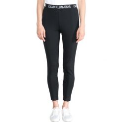 Calvin Klein Milano Legginsy Czarny. Czarne legginsy damskie Calvin Klein, bez wzorów, z elastanu. Za 378.95 zł.