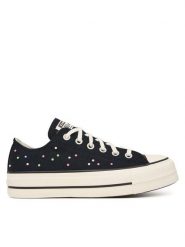 Converse Trampki Chuck Taylor All Star Lift Platform Mini Studs A19141C Czarny. Czarne trampki i tenisówki damskie Converse, bez wzorów, z materiału, bez zapięcia. Za 419.99 zł.