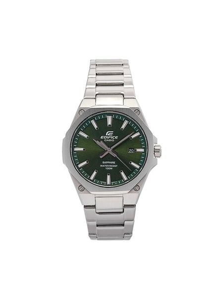 Casio Zegarek Edifice Classic Sapphire EFR-S108D-3AVUEF Srebrny. Szare, analogowe zegarki męskie Casio, bez wzorów, srebrne. Za 539.99 zł.
