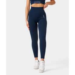 Legginsy bezszwowe Carpatree Allure granatowe. Legginsy damskie Carpatree, bez wzorów, z elastanu. W wyprzedaży za 172.49 zł.