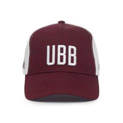 Czapka baseballowa Union Bordeaux-Bègles Esemy 2026/27. Czerwone czapki damskie Kappa, bez wzorów, z materiału, sportowe. Za 180.50 zł.