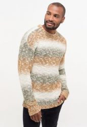 MUSTANG Emil C Degradee MĘSKI SWETER PASKI Degradee Naturetones 1014122 12475. Swetry męskie Mustang, m, bez wzorów, bez kołnierzyka, bez ramiączek. Za 219.99 zł.