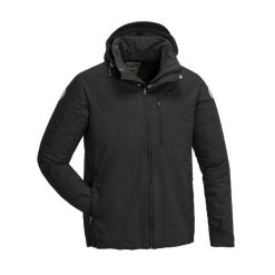 Kurtka męska Pinewood Finnveden Hybrid. Czarne kurtki męskie Pinewood, na jesień, m, bez wzorów, z elastanu, z kapturem. Za 489.99 zł.