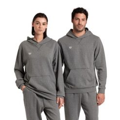 Bluza Arena Icons Hooded Sweat Solid z kapturem. Szare bluzy damskie ARENA, l, bez wzorów, sportowe, bez ramiączek, z kapturem. Za 249.00 zł.