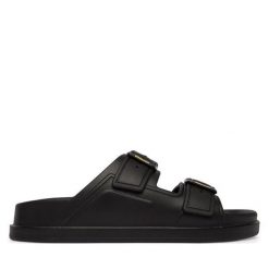 Klapki Blauer. Czarne klapki męskie Blauer, bez wzorów, bez zapięcia. Za 199.99 zł.