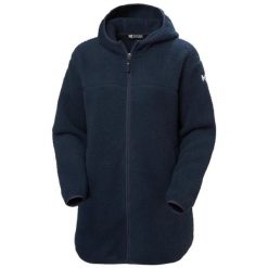 Damska bluza dresowa Helly Hansen Maude Pile. Niebieskie bluzy damskie Helly Hansen, m, bez wzorów, z dresówki, klasyczne, bez ramiączek, bez kaptura. Za 516.05 zł.